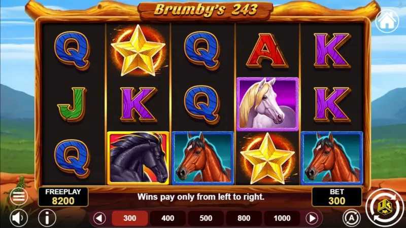 Play Brumby's 243 by 1spin4win