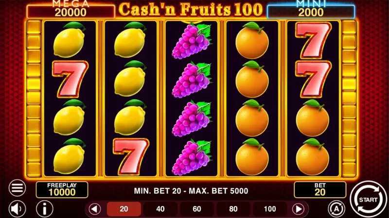 Play Cash'n Fruits 100 Hold & Win by 1spin4win