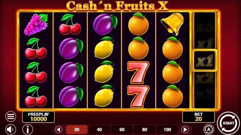 Play Cash'n Fruits X by 1spin4win