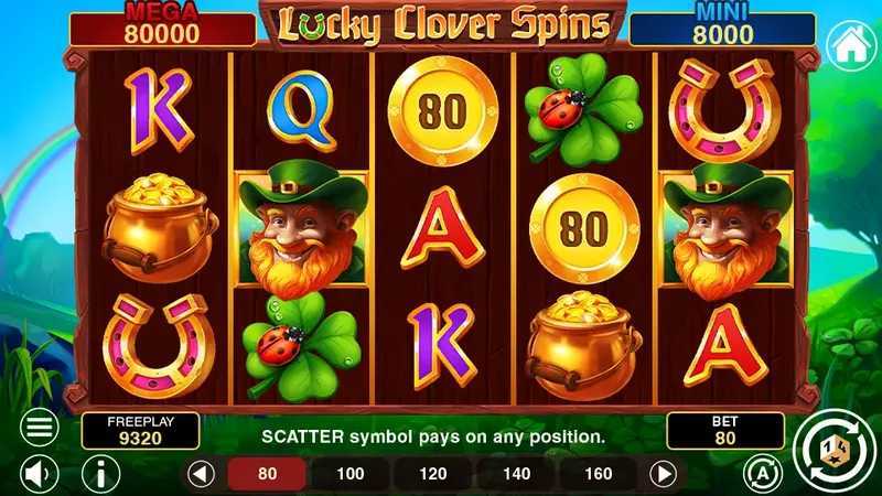 Play Lucky Clover Spins by 1spin4win