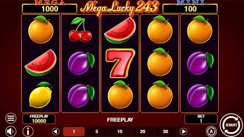 Play Mega Lucky 243 by 1spin4win