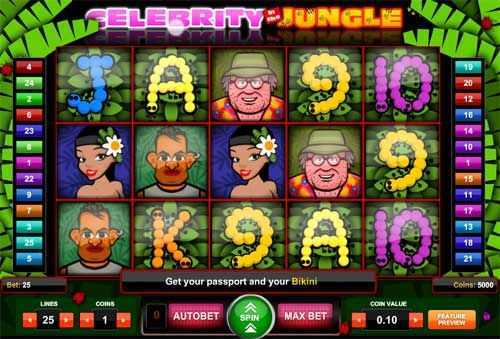 Play Celebrity in the Jungle by 1x2gaming