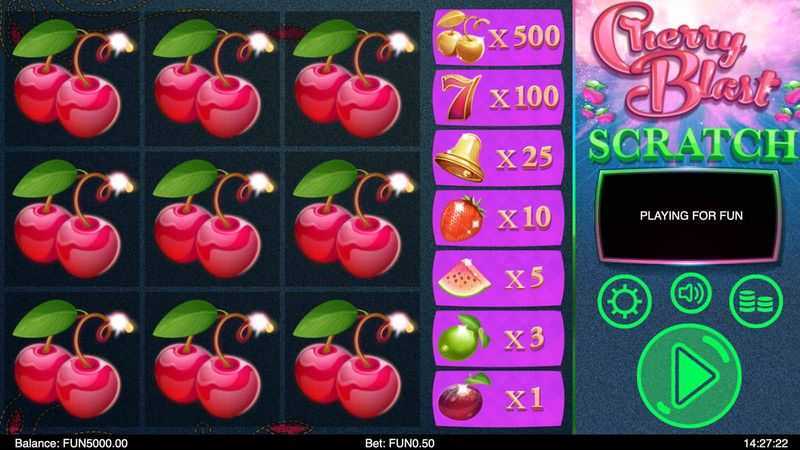 Play Cherry Blast Scratch by 1x2gaming