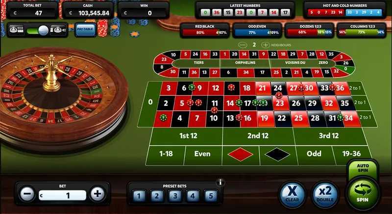 Play European Roulette by 1x2gaming