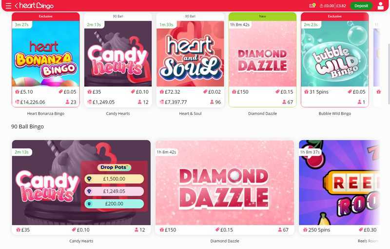 Play Heart Bingo Branded Megaways by 1x2gaming