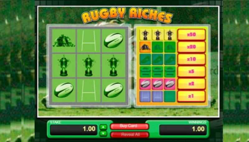 Play Rugby Riches by 1x2gaming