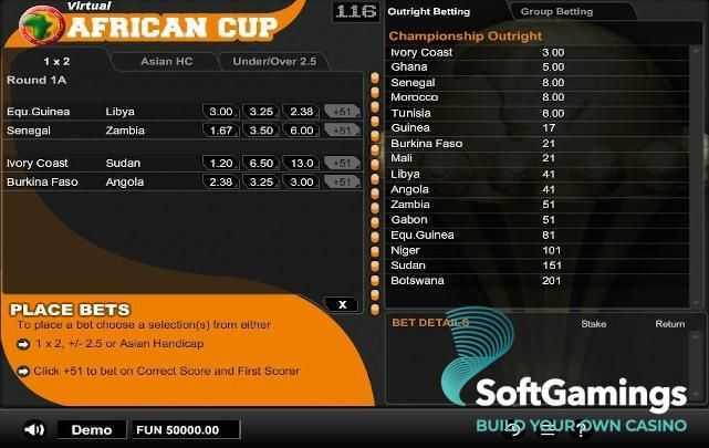 Play Virtual African Cup by 1x2gaming