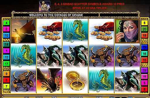 Slot The voyages of Sinbad