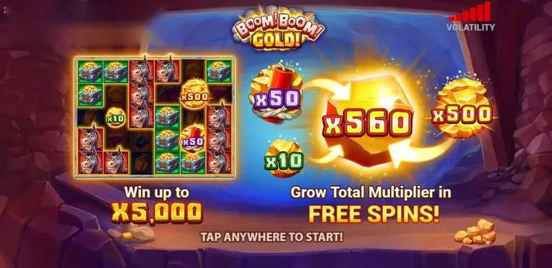 Play Boom! Boom! Gold! by 3 Oaks