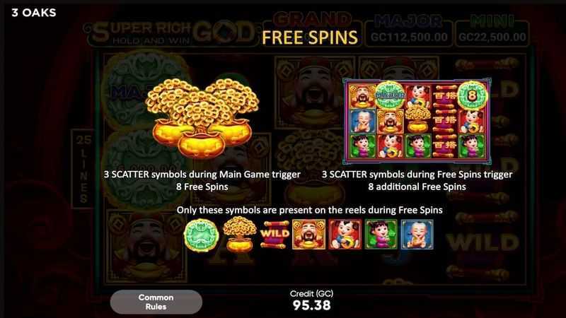 Play Super Rich God Hold and Win by 3 Oaks