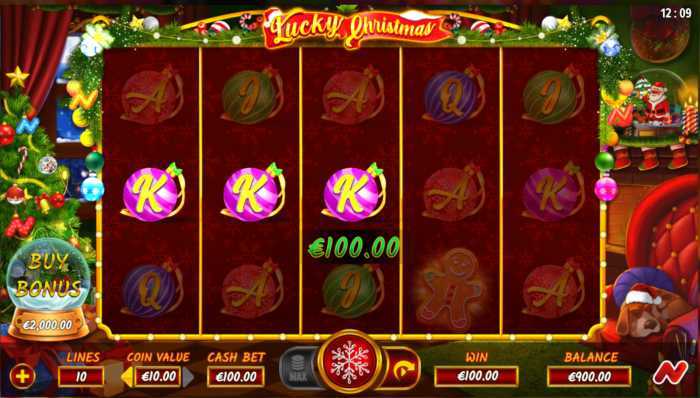 Play Lucky Clovers Christmas by 7777 Gaming