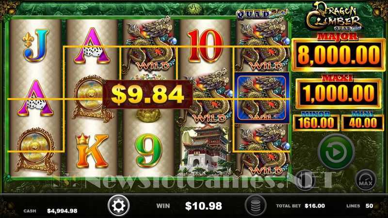 Play Dragon Climber Quad Shot by Ainsworth