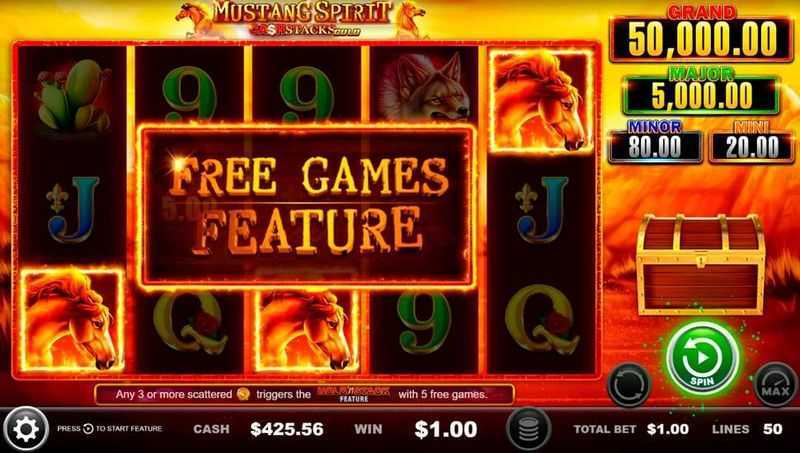 Play Mustang Spirit by Ainsworth