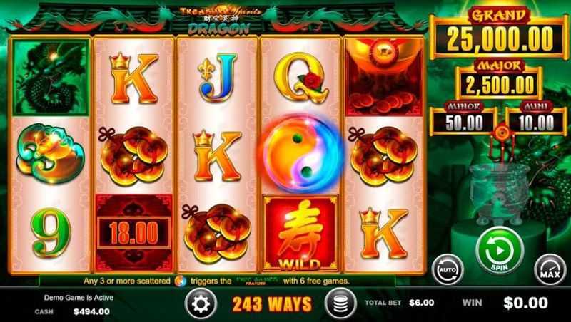 Play Treasure Spirits Dragon by Ainsworth