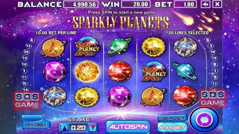 Play Sparkly Planets by Allbet Gaming