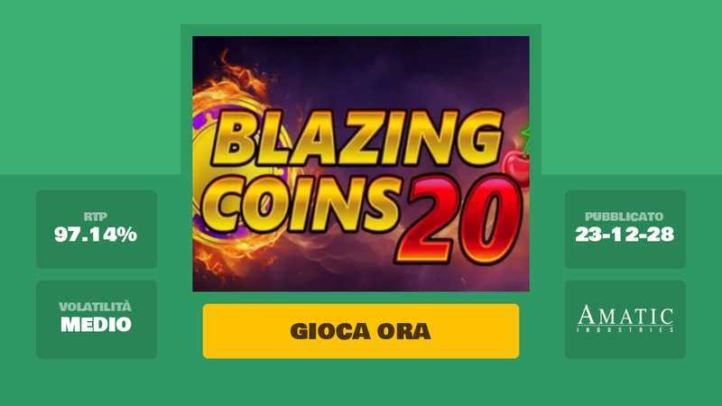 Play Blazing Coins 20 by Amatic Industries