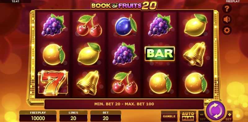 Play Book of Fruits 20 by Amatic Industries