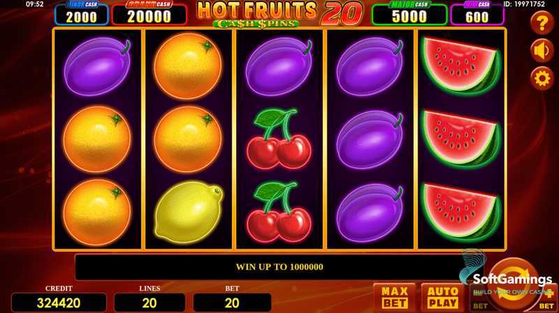 Hot Fruits 20 Cash Spins Hot Fruits 20 Cash Spins