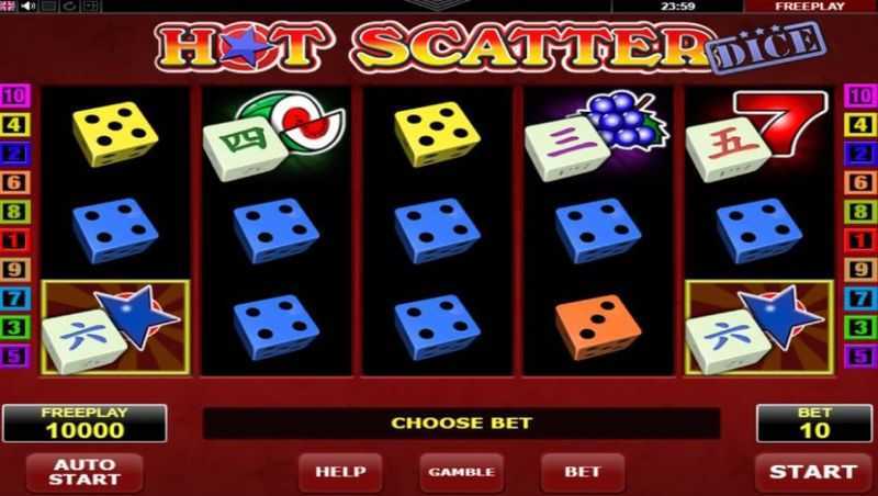 Play Hot Scatter Dice by Amatic Industries