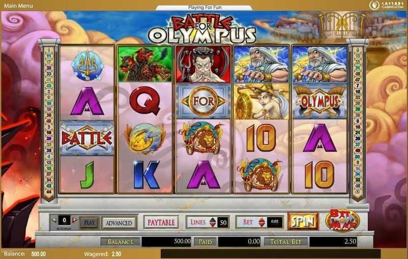 Slot Battle for Olympus