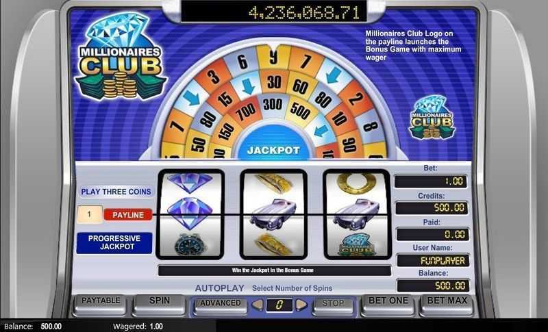 Play Millionaires Club by Amaya