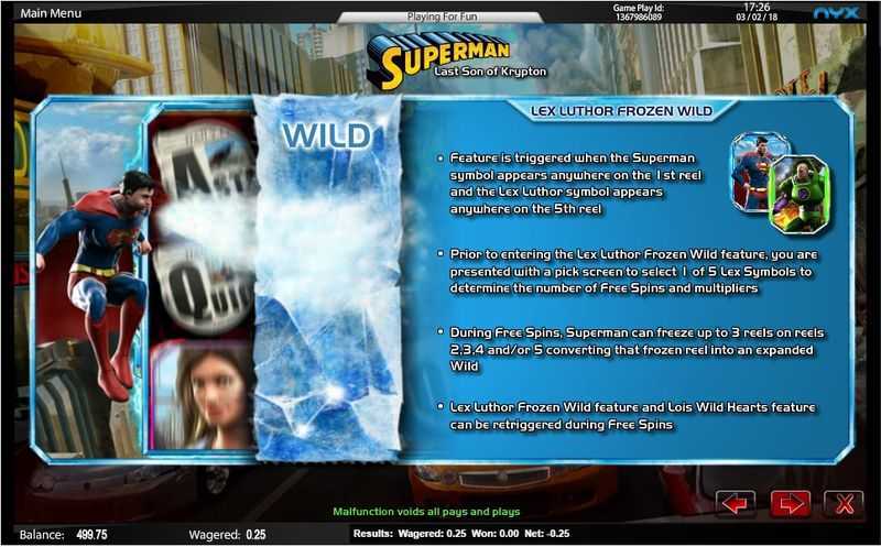 Slot Superman Jackpots