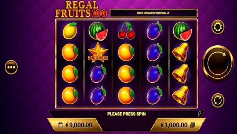 Play Regal Fruits 100 by Amigo Gaming