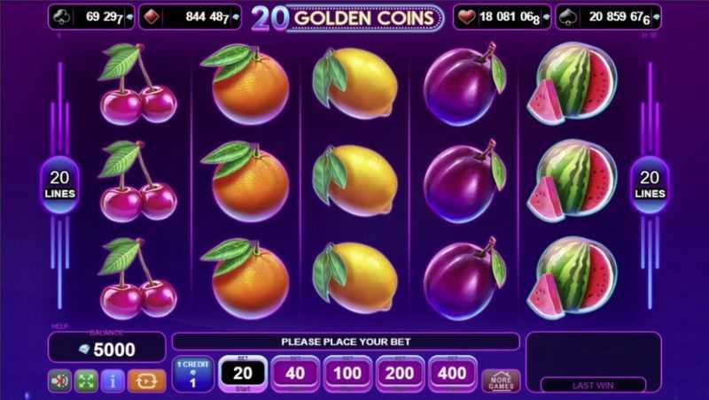 Play 40 Golden Coins by Amusnet Interactive