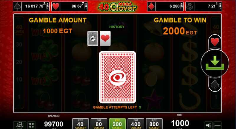 Play 40 Mega Clover by Amusnet Interactive