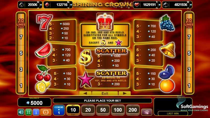 Play 40 Shining Crown by Amusnet Interactive