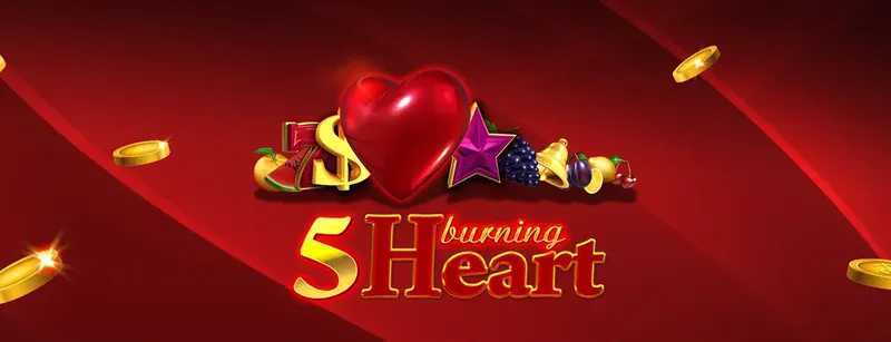 Play 5 Burning Heart by Amusnet Interactive