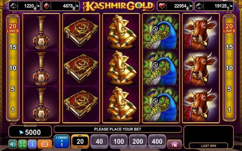 Play Kashmir Gold by Amusnet Interactive