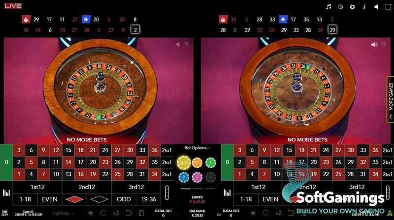 Play Auto Roulette Live Double Wheel by Authentic Gaming