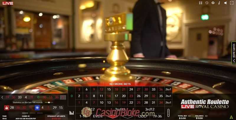 Play Royal Casino Authentic Roulette Live by Authentic Gaming