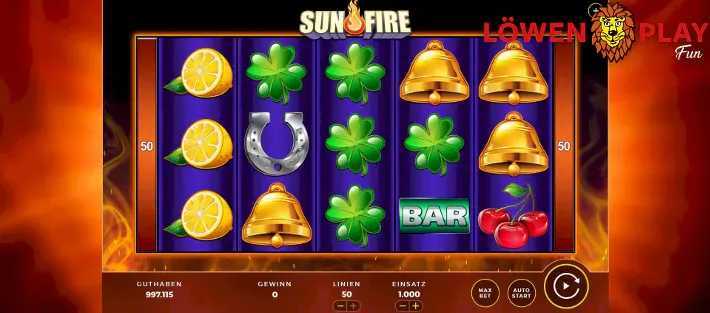 Play Sun Fire by Bally Wulff