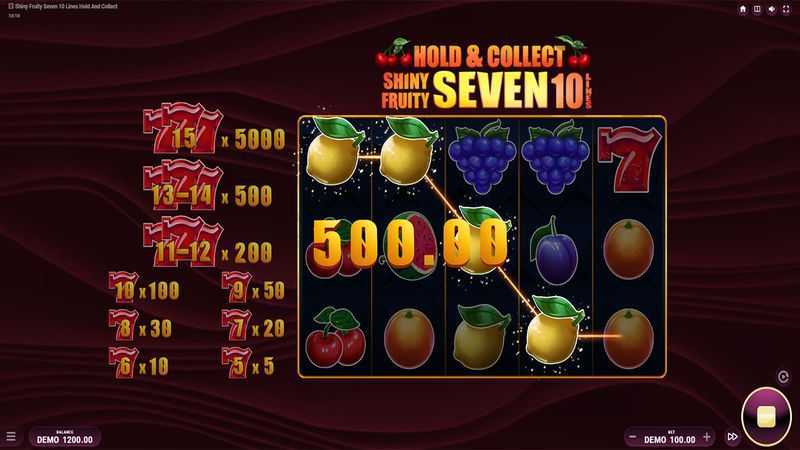 Shiny Fruity Seven 10 Lines Hold and Collect Barbara Bang Shiny Fruity Seven 10 Lines Hold and Collect Barbara Bang