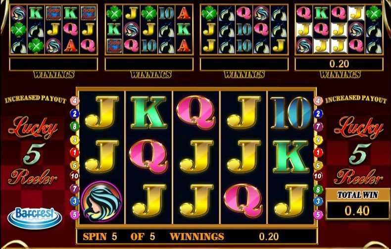 Play Lucky 5 Reeler by Barcrest