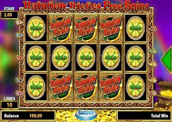 Play Rainbow Riches Free Spins by Barcrest