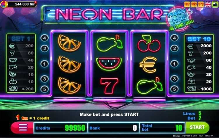 Play Neon Bar by Belatra Games