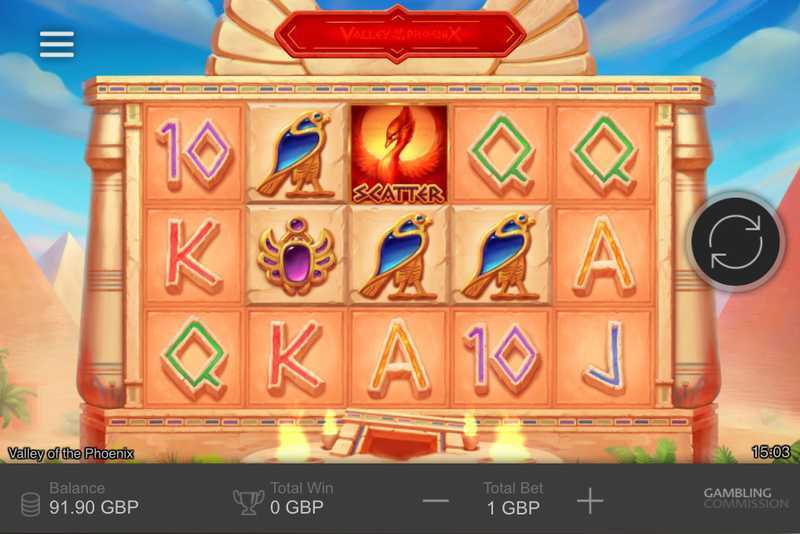 Play Valley of the Phoenix by Bet365 Software