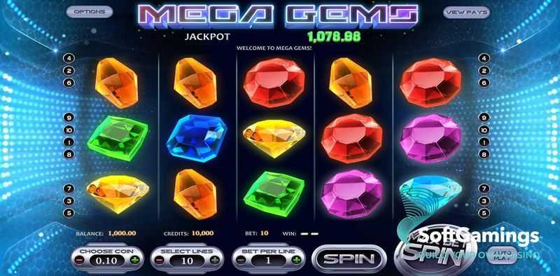 Play Mega Gems by Betsoft