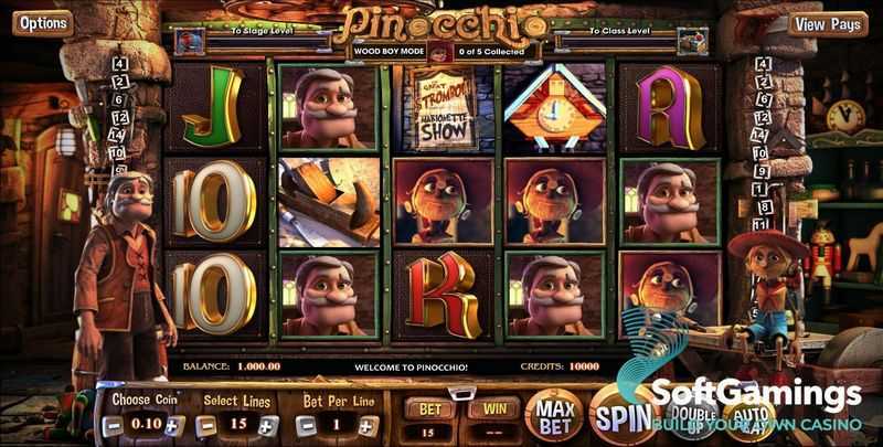 Play Pinocchio by Betsoft