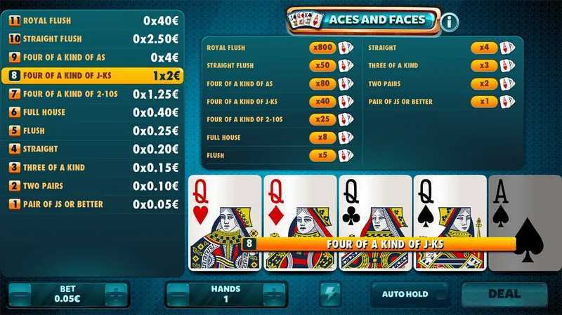 Play Pyramid Aces And Faces Poker by Betsoft