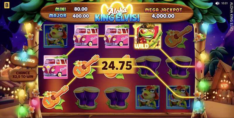 Play Aloha King Elvis by Bgaming