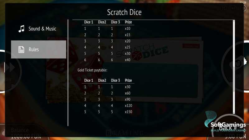 Play Scratch Dice by Bgaming