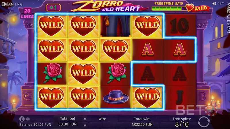 Play Zorro Wild Heart by Bgaming