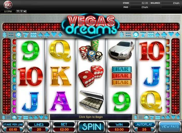 Play Vegas Dreams by Big Time Gaming