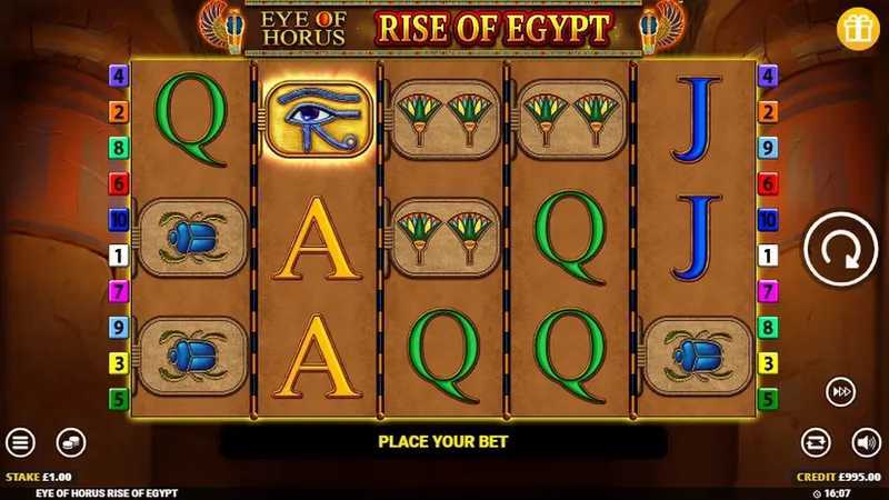 Play Eye of Horus Rise of Egypt by Blueprint