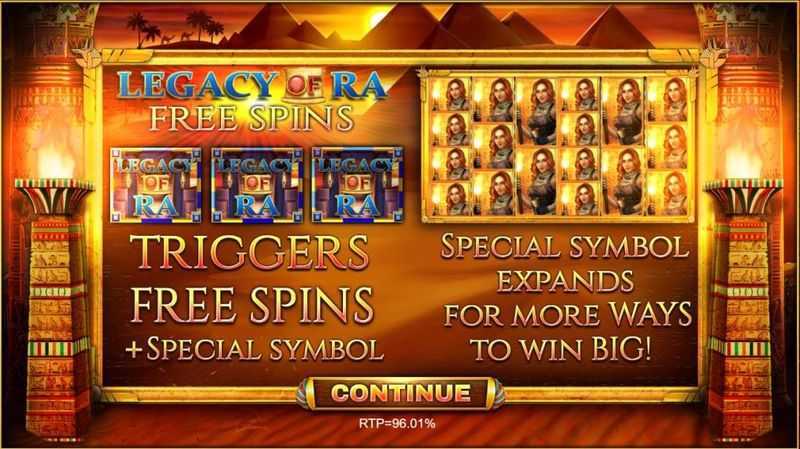 Play Legacy of Ra Megaways by Blueprint