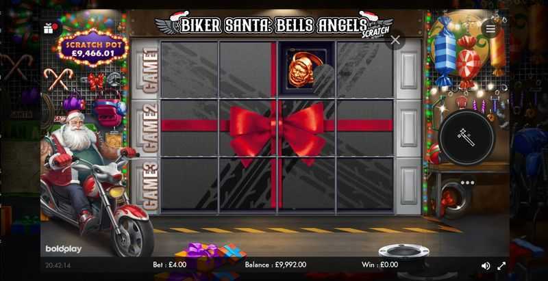 Play Biker Santa: Bells Angels Scratch by Boldplay